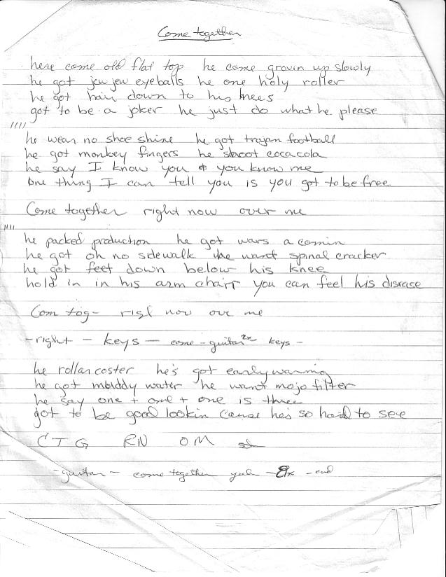 Scanned Lyrics